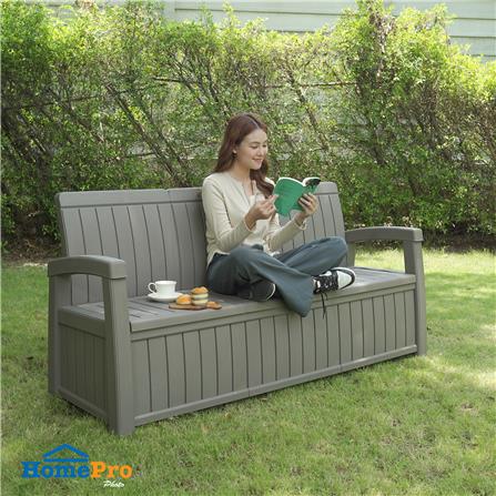 ม้านั่งเก็บของกลางแจ้ง 3 ที่นั่ง SPRING PORTOLA สีน้ำตาลอ่อน_8