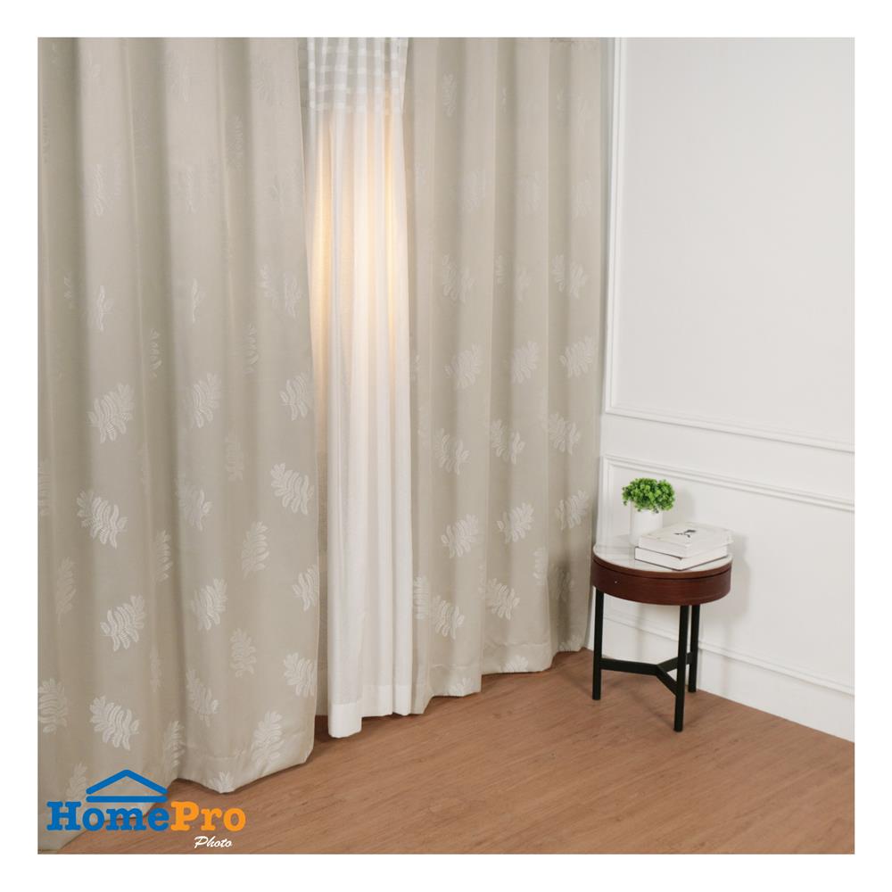 ผ้าม่าน EYELET HOME LIVING STYLE CHAREE UV 130X220 ซม. สีครีม