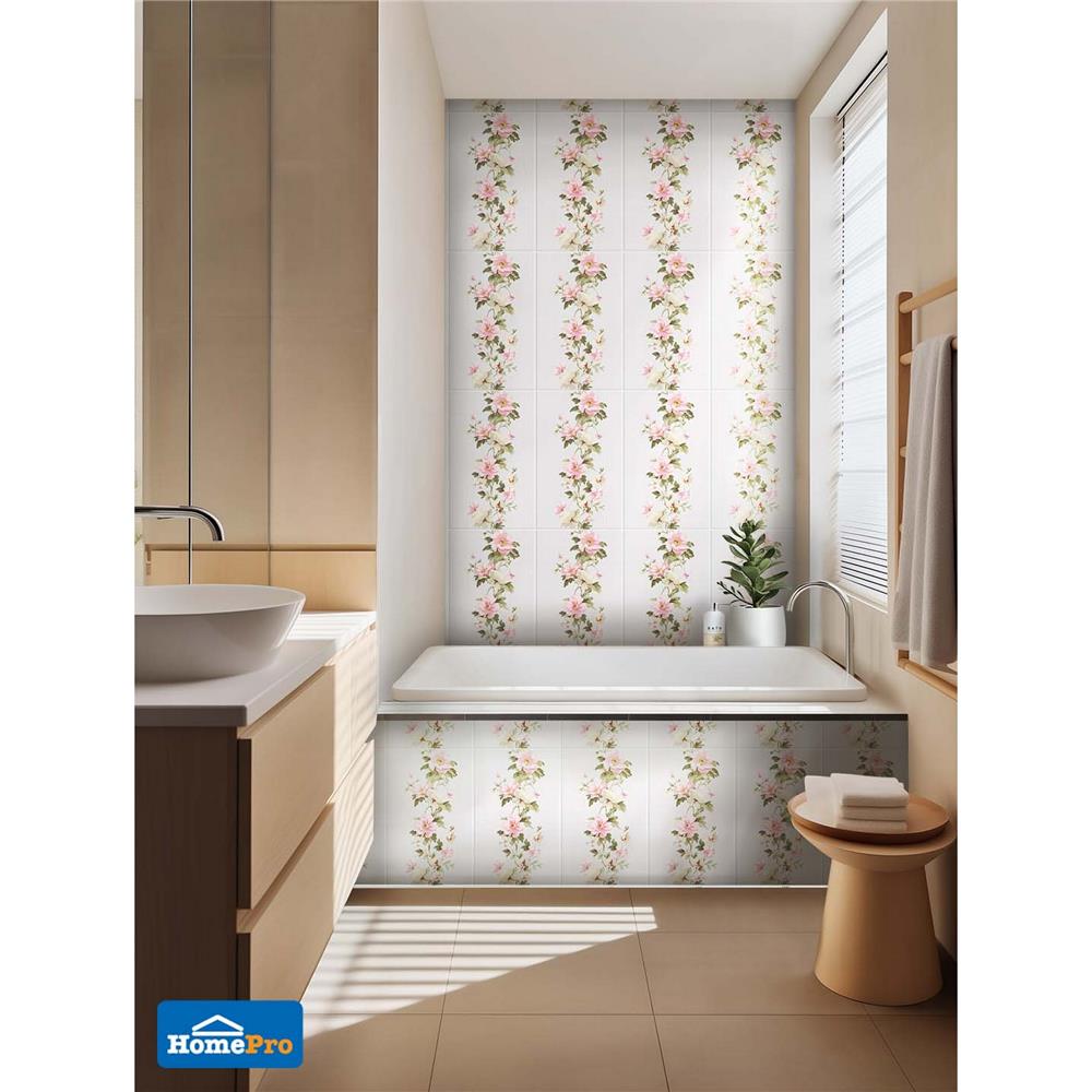 กระเบื้องผนัง 10x16 นิ้ว DURAGRES อีฟ พิงค์ A 1 ตร.ม.