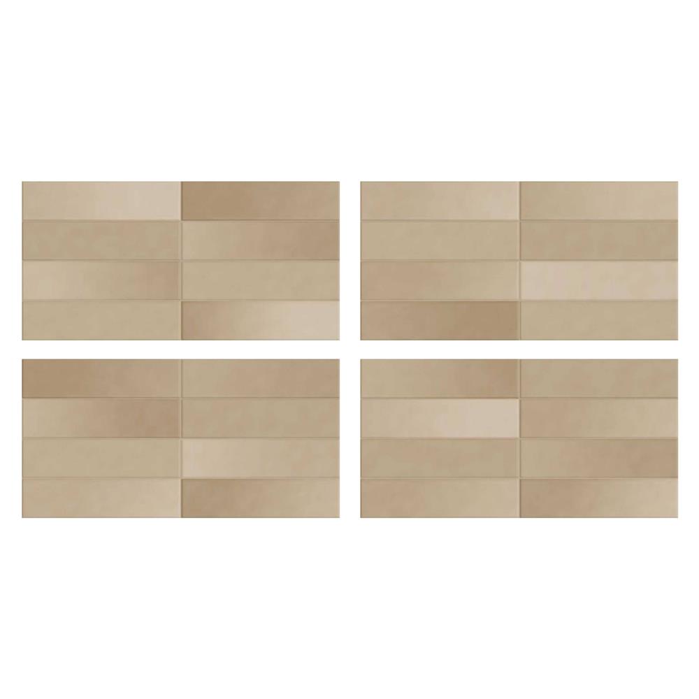 กระเบื้องผนัง 30x60 ซม. DURAGRES มาการอง วานิลลา สีเหลือง A 0.9 ตร.ม.