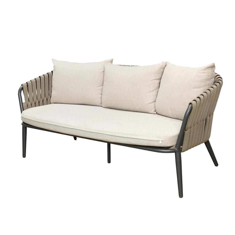 ชุดโซฟาสนาม 5 ที่นั่ง BENETTA AMANDA สีโทป/เทา