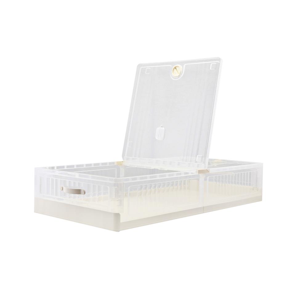 กล่องเก็บของใต้เตียง STACKO HASS SIZE S 99X49.5X20 ซม. สีขาว