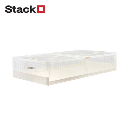 กล่องเก็บของใต้เตียง STACKO HASS SIZE S 99X49.5X20 ซม. สีขาว_1