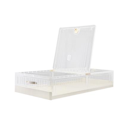 กล่องเก็บของใต้เตียง STACKO HASS SIZE S 99X49.5X20 ซม. สีขาว_3