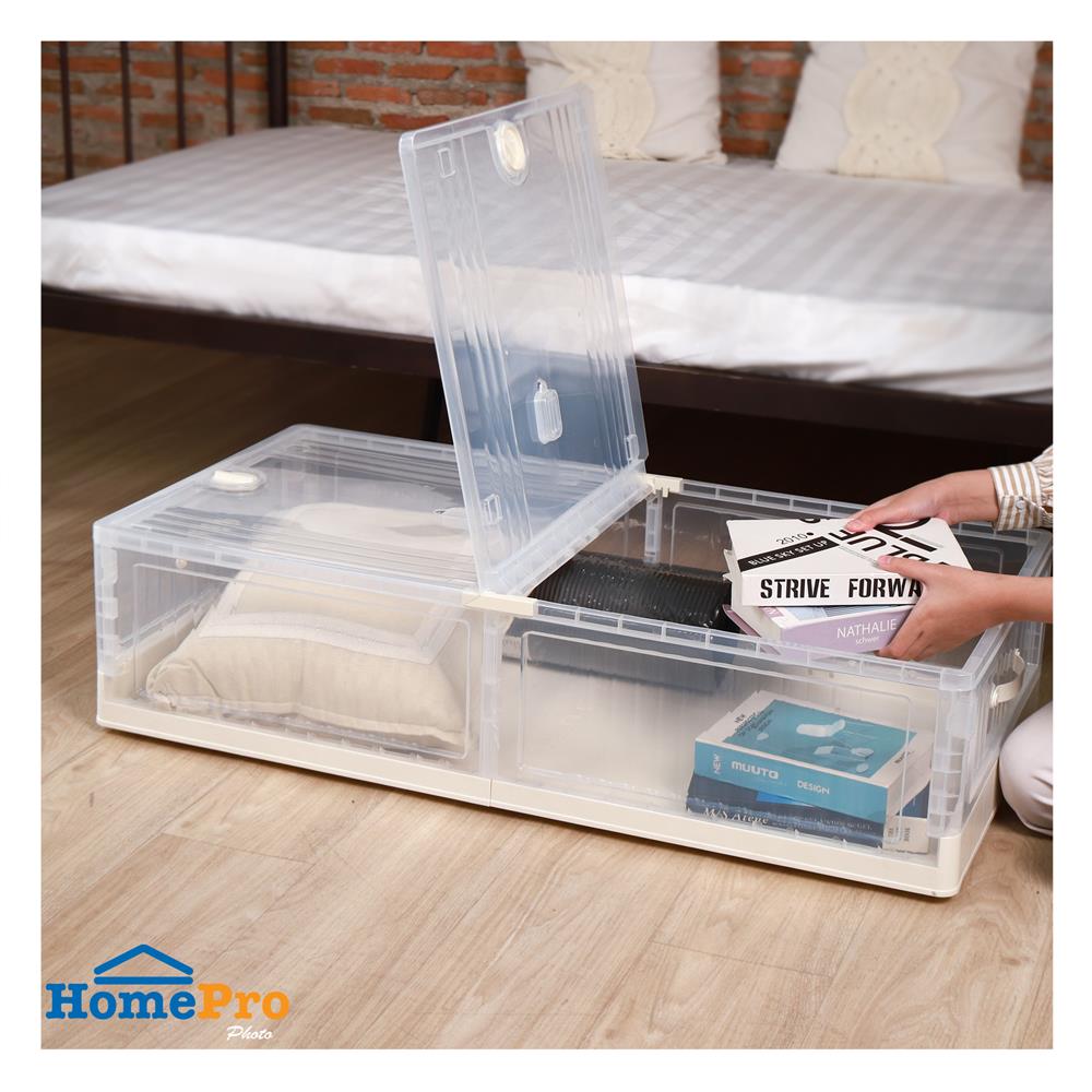 กล่องเก็บของใต้เตียง STACKO HASS SIZE M 99X49.5X25 ซม. สีขาว