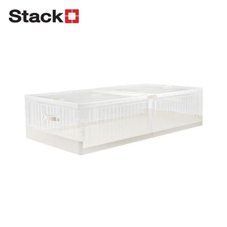 กล่องเก็บของใต้เตียง STACKO HASS SIZE M 99X49.5X25 ซม. สีขาว_1