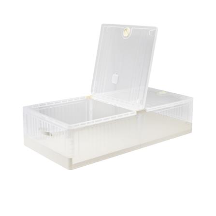 กล่องเก็บของใต้เตียง STACKO HASS SIZE M 99X49.5X25 ซม. สีขาว_3