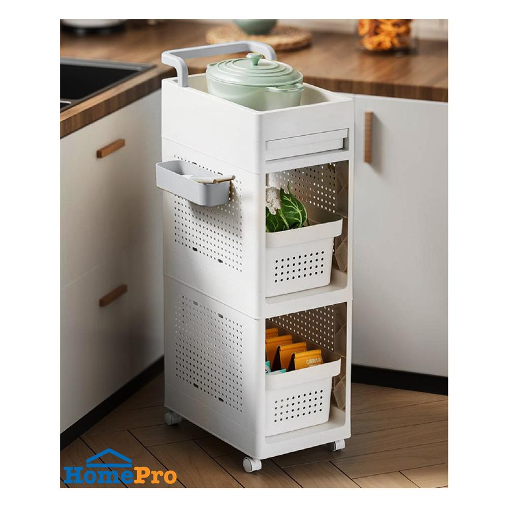 ชั้นวางของ 2 ชั้น STACKO TORI 25.3X41X87.5 ซม. สีขาว