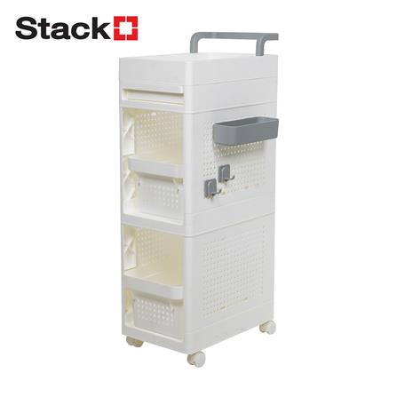 ชั้นวางของ 2 ชั้น STACKO TORI 25.3X41X87.5 ซม. สีขาว_1