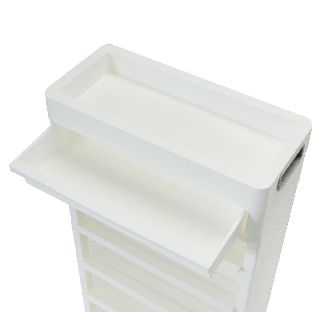 ชั้นวางหนังสือ 5 ชั้น STACKO TORI 40X18X77 ซม. สีขาว