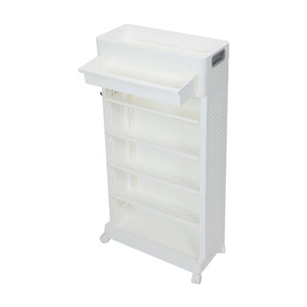 ชั้นวางหนังสือ 5 ชั้น STACKO TORI 40X18X77 ซม. สีขาว_3