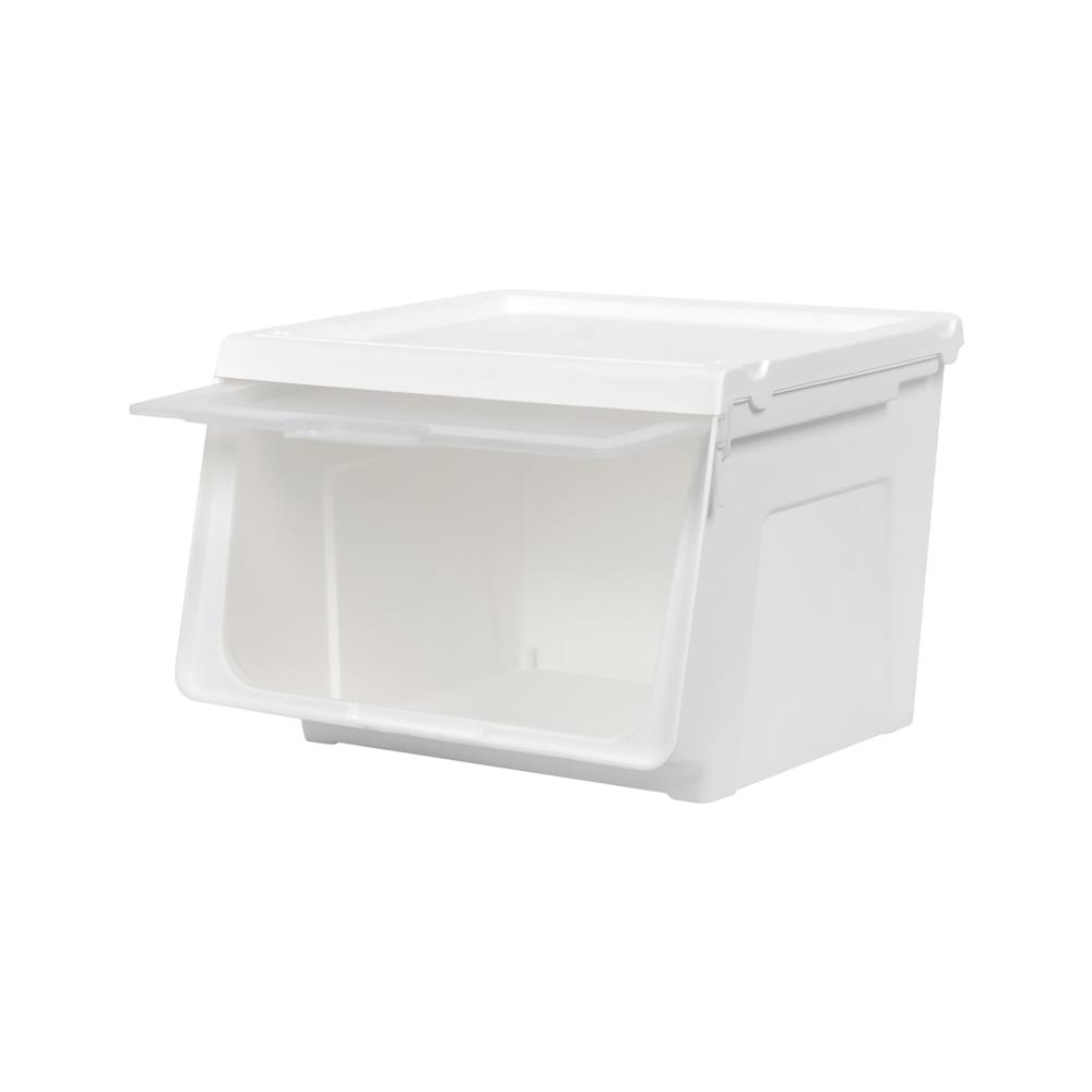 กล่องบานเปิด STACKO YUMI SIZE M 44X41X30.5 ซม. สีขาว