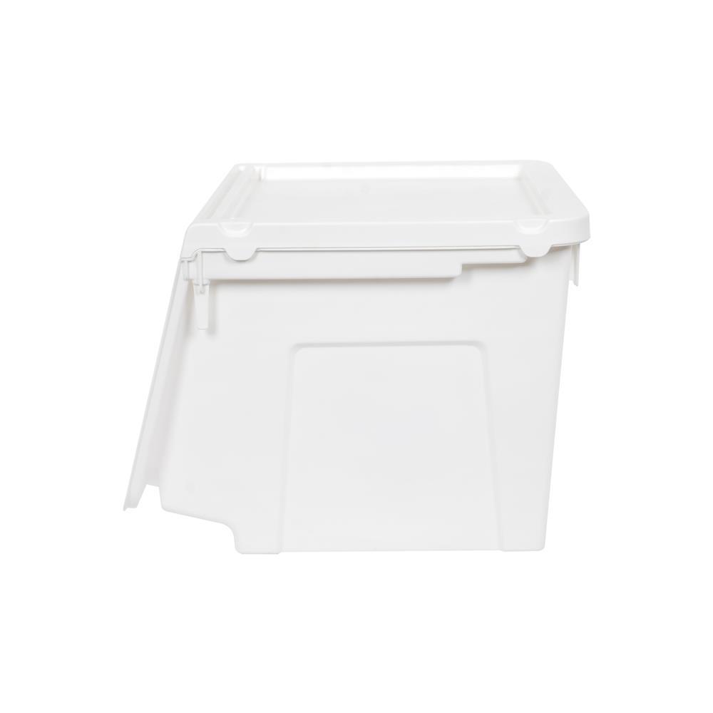 กล่องบานเปิด STACKO YUMI SIZE M 44X41X30.5 ซม. สีขาว