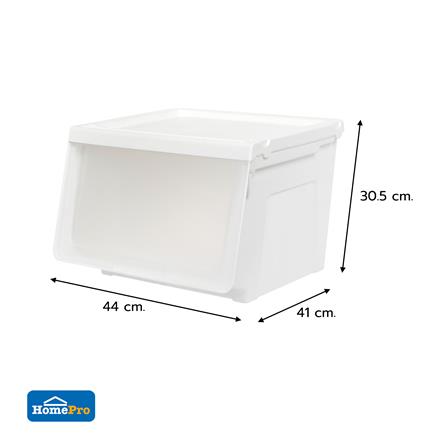 กล่องบานเปิด STACKO YUMI SIZE M 44X41X30.5 ซม. สีขาว_7