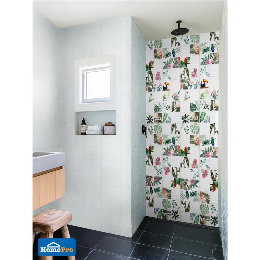 กระเบื้องผนัง 30x60 ซม. DURAGRES แพรอท ไวท์ เดคอร์ A 0.9 ตร.ม.