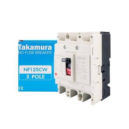 เซอร์กิตเบรกเกอร์ 3 โพล 3 เฟส TAKAMURA TNF125CW 80 แอมป์ 10 KA 380V_2