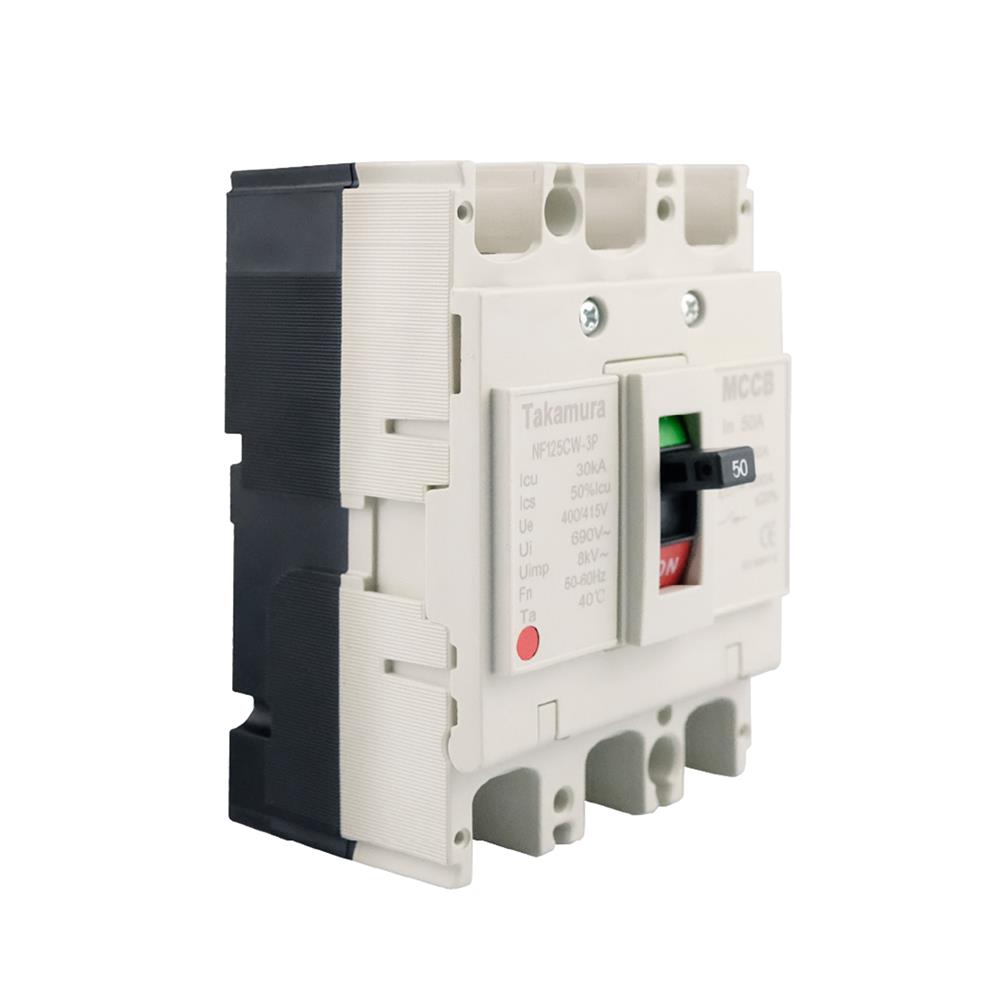 เซอร์กิตเบรกเกอร์ 3 โพล 3 เฟส TAKAMURA TNF125CW 50 แอมป์ 10 KA 380V