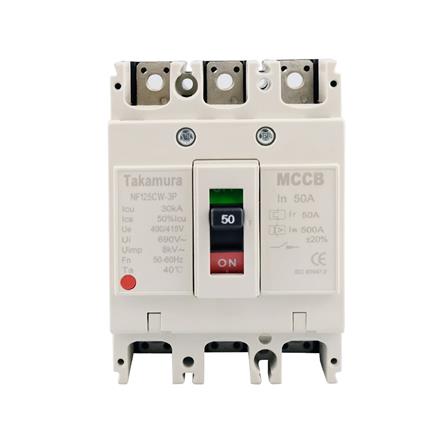 เซอร์กิตเบรกเกอร์ 3 โพล 3 เฟส TAKAMURA TNF125CW 50 แอมป์ 10 KA 380V_0