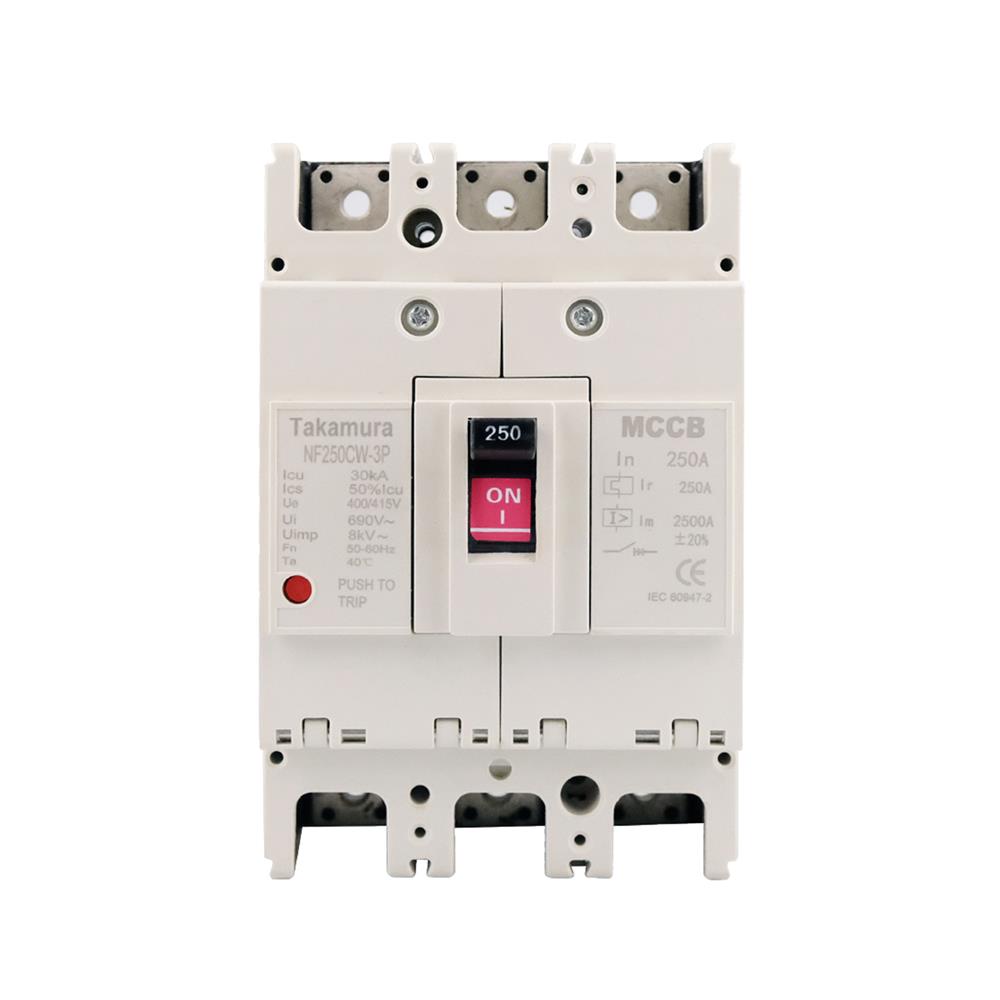 เซอร์กิตเบรกเกอร์ 3 โพล 3 เฟส TAKAMURA TNF250CW 250 แอมป์ 18 KA 380V
