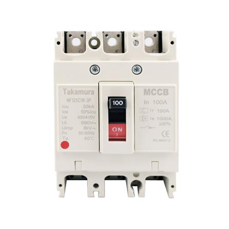 เซอร์กิตเบรกเกอร์ 3 โพล 3 เฟส TAKAMURA TNF125CW 100 แอมป์ 10 KA 380V_0