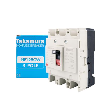 เซอร์กิตเบรกเกอร์ 3 โพล 3 เฟส TAKAMURA TNF125CW 100 แอมป์ 10 KA 380V_2