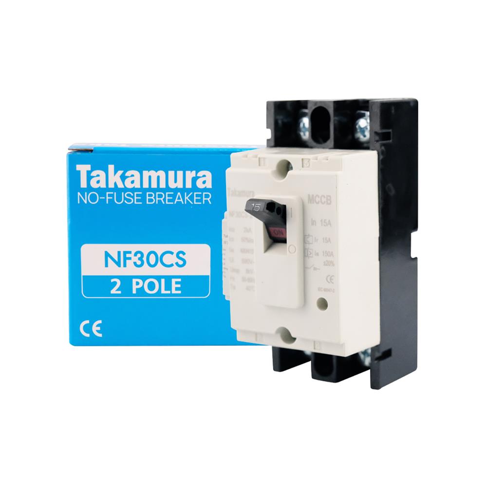 เซอร์กิตเบรกเกอร์ 2 โพล 1 เฟส TAKAMURA TNF30CS 30 แอมป์ 2.5 KA 220V