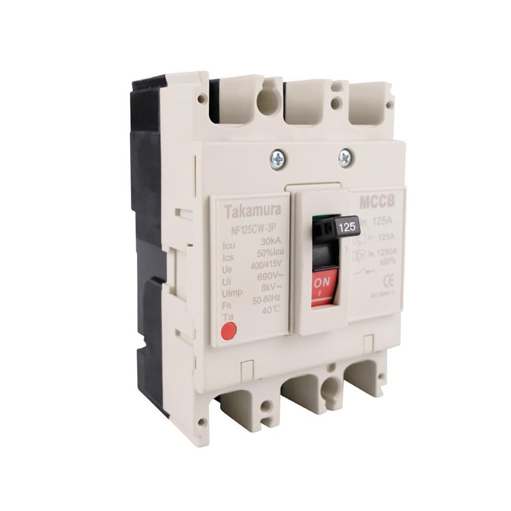 เซอร์กิตเบรกเกอร์ 3 โพล 3 เฟส TAKAMURA TNF125CW 125 แอมป์ 10 KA 380V