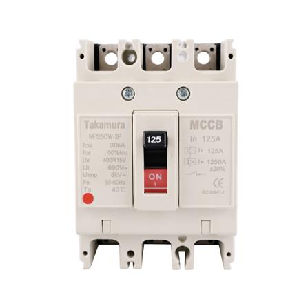 เซอร์กิตเบรกเกอร์ 3 โพล 3 เฟส TAKAMURA TNF125CW 125 แอมป์ 10 KA 380V_0