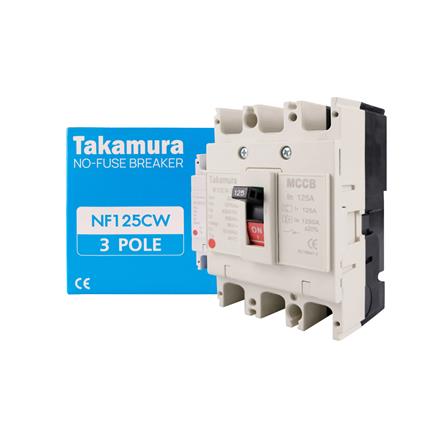 เซอร์กิตเบรกเกอร์ 3 โพล 3 เฟส TAKAMURA TNF125CW 125 แอมป์ 10 KA 380V_2