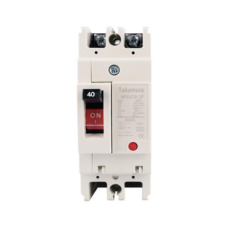 เซอร์กิตเบรกเกอร์ 2 โพล 1 เฟส TAKAMURA TNF63CW 40 แอมป์ 7.5 KA 220V_0