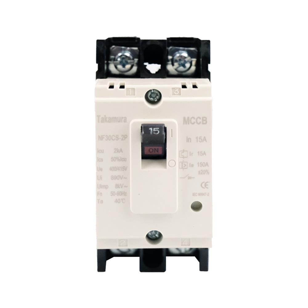 เซอร์กิตเบรกเกอร์ 2 โพล 1 เฟส TAKAMURA TNF30CS 15 แอมป์ 2.5 KA 220V