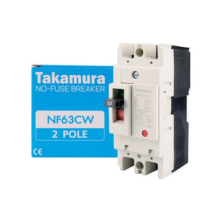 เซอร์กิตเบรกเกอร์ 2 โพล 1 เฟส TAKAMURA TNF63CW 32 แอมป์ 7.5 KA 220V_2
