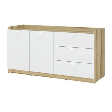 ตู้เตี้ยบานผสม KONCEPT MOLLY 9238229 140 ซม. สีน้ำตาล/ขาว_0