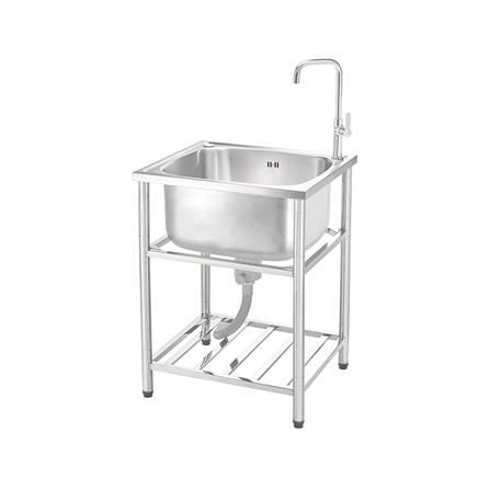 ซิงค์ขาตั้ง 1 หลุม MEX PSL63 สีเงิน_1