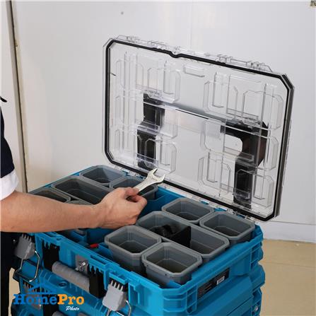 กล่องเครื่องมือใส่อะไหล่ 10 ช่อง MATALL PRO HL6001-4 สีเขียวน้ำทะเล_11