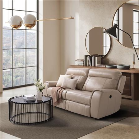 RECLINER 2 ที่นั่ง SB FURNITURE MYOZ 19211127 สีครีม_4