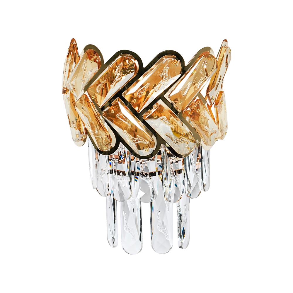 ไฟกิ่งภายใน CARINI KMB0028-2W สีน้ำตาล/ทอง/ใส 2 หัว