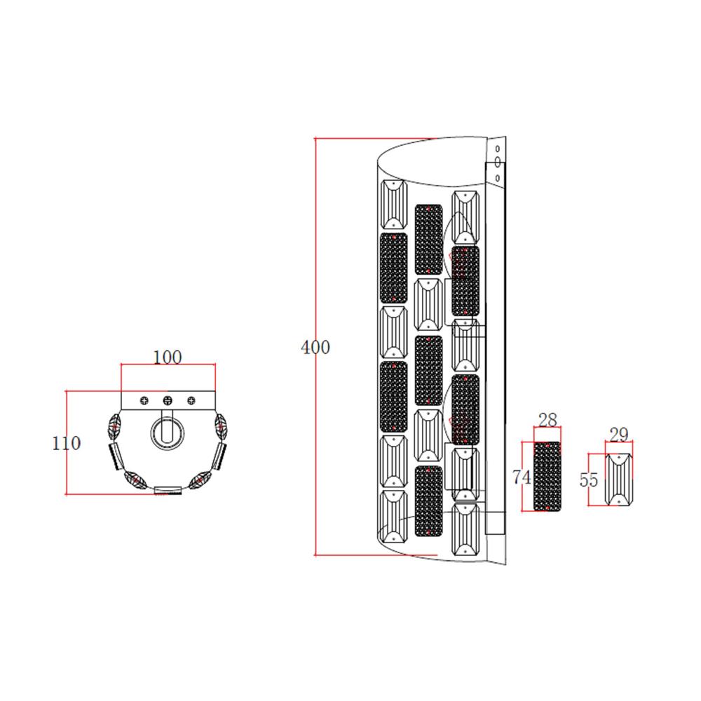 ไฟกิ่งภายใน CARINI KMB0029-2W สีใส/เงิน 2 หัว