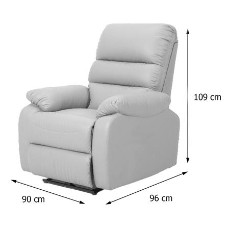 เก้าอี้ปรับเอนไฟฟ้า FURDINI JASPER สีเทา_7