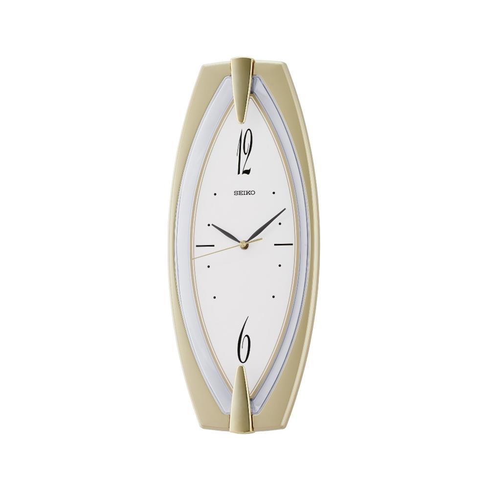 นาฬิกาแขวน SEIKO CLOCKS QXA342T 17.9X7.3 นิ้ว สีทอง