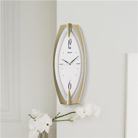 นาฬิกาแขวน SEIKO CLOCKS QXA342T 17.9X7.3 นิ้ว สีทอง_3
