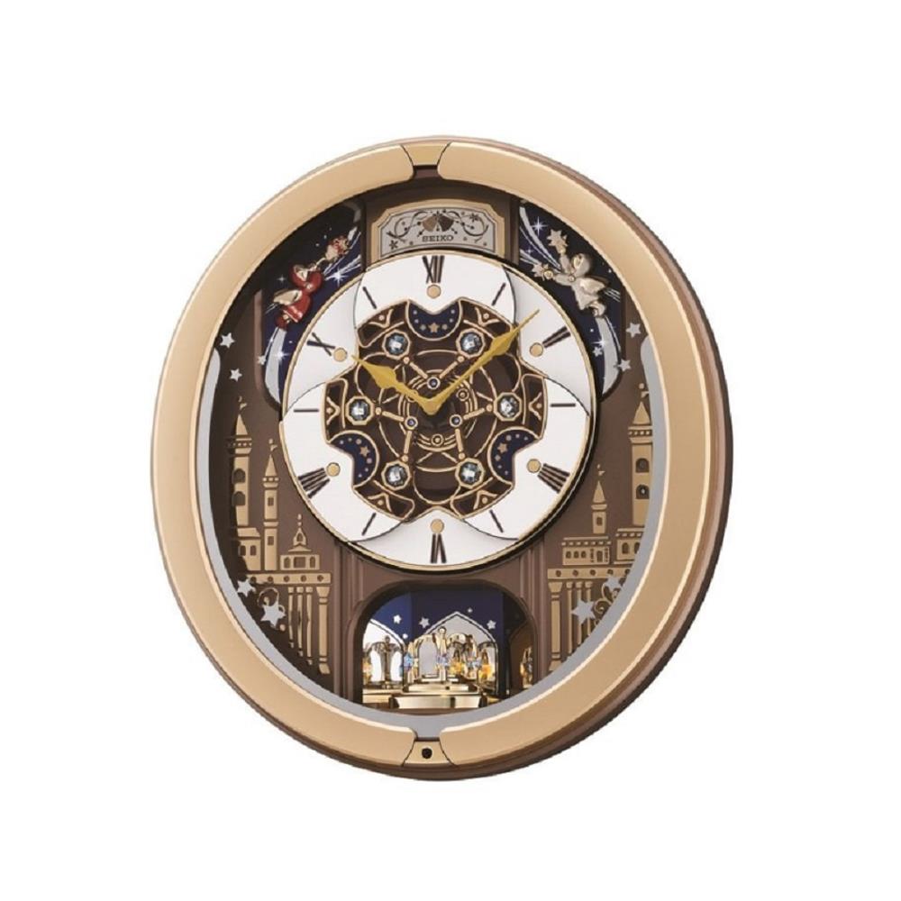 นาฬิกาแขวน SEIKO CLOCKS QXM350G 17.4X15.9 นิ้ว สีน้ำตาล