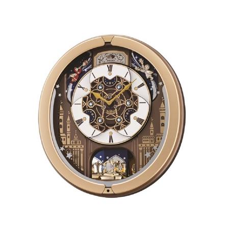 นาฬิกาแขวน SEIKO CLOCKS QXM350G 17.4X15.9 นิ้ว สีน้ำตาล_0