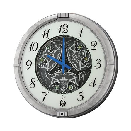 นาฬิกาแขวน SEIKO CLOCKS QXM397S 15.3 นิ้ว สีเทา_3