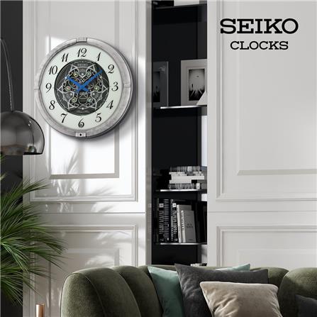 นาฬิกาแขวน SEIKO CLOCKS QXM397S 15.3 นิ้ว สีเทา_4