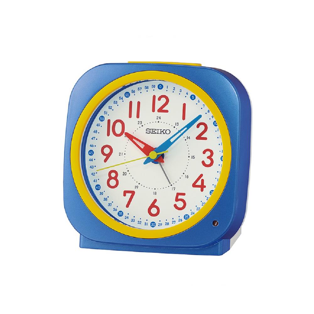 นาฬิกาปลุก SEIKO CLOCKS QHE200L 4.5 นิ้ว สีน้ำเงิน_1