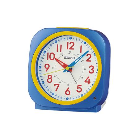 นาฬิกาปลุก SEIKO CLOCKS QHE200L 4.5 นิ้ว สีน้ำเงิน_0