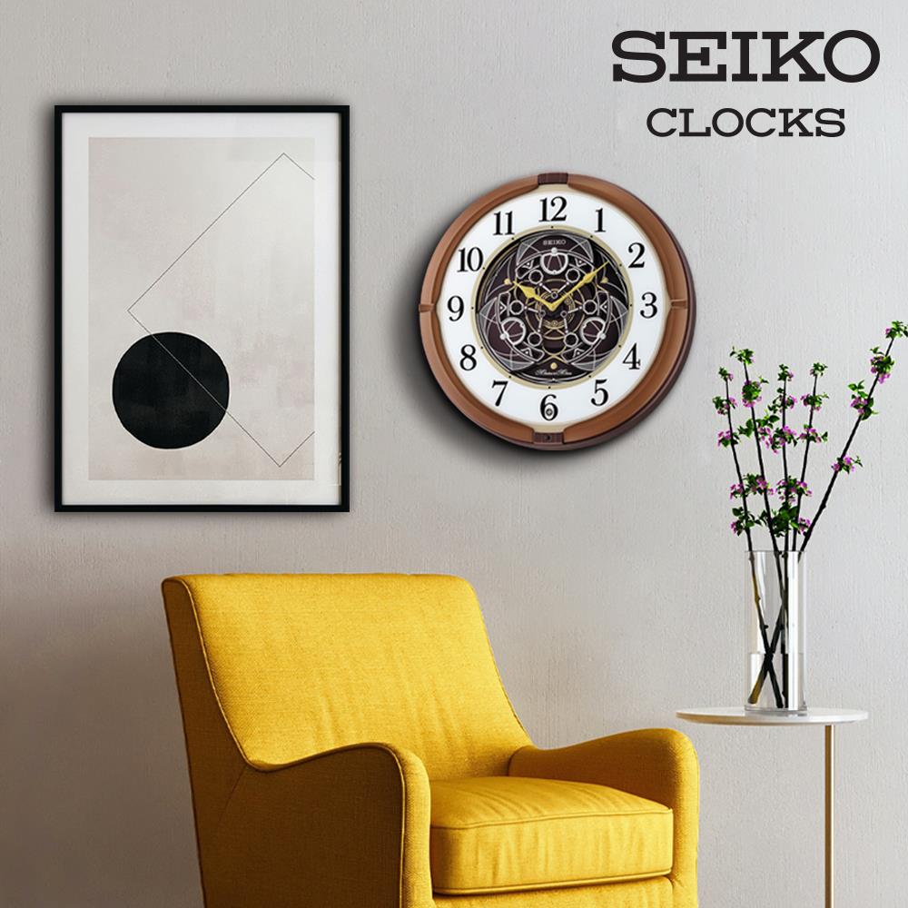 นาฬิกาแขวน SEIKO CLOCKS QXM380B 15.3 นิ้ว สีขาว