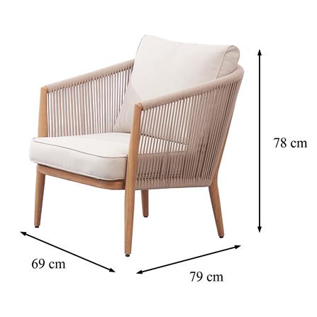 ชุดโซฟาสนาม 5 ที่นั่ง SPRING BELLA สีเบจ_8