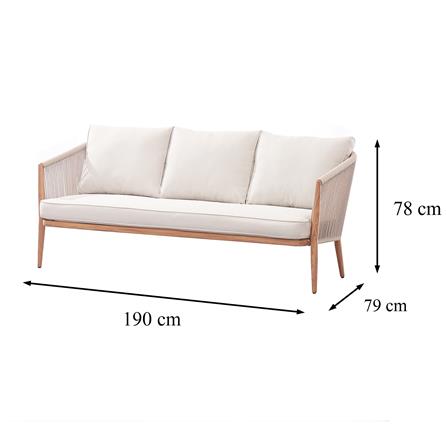 ชุดโซฟาสนาม 5 ที่นั่ง SPRING BELLA สีเบจ_9